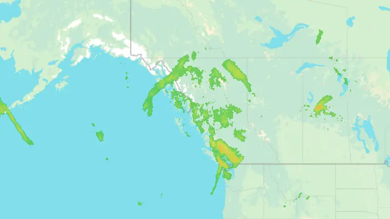 Precipitation weather map