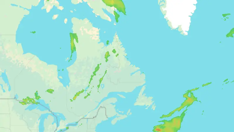Precipitation weather map