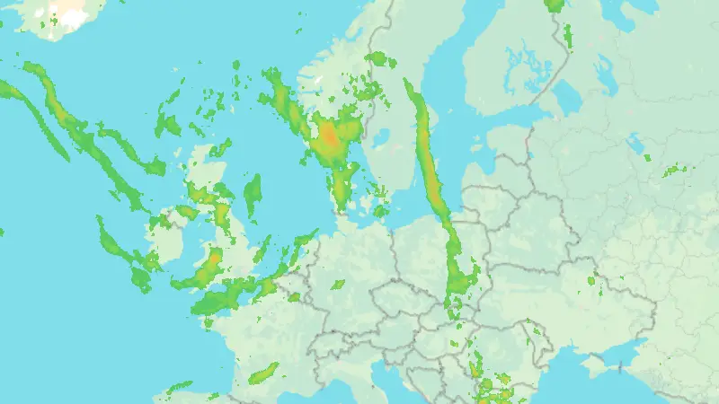 Precipitation weather map