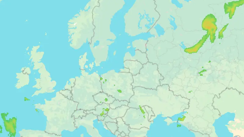 Nedbør weather map