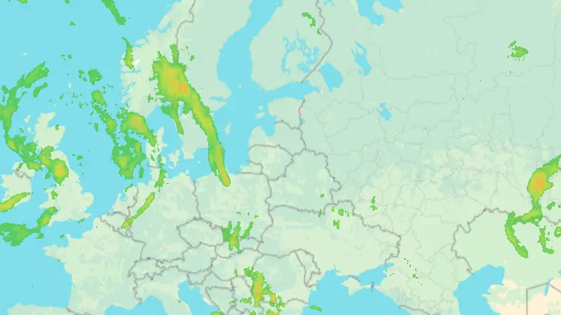 Precipitation weather map