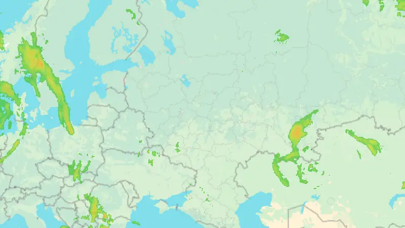 Nederbörd weather map