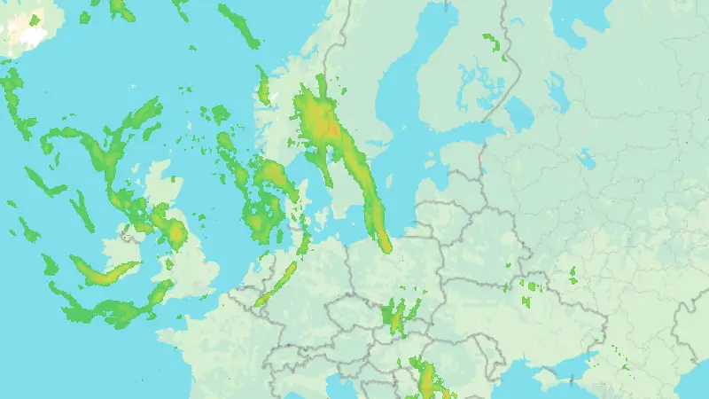 Precipitation weather map