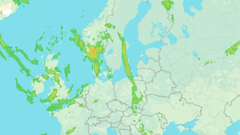 Precipitation weather map