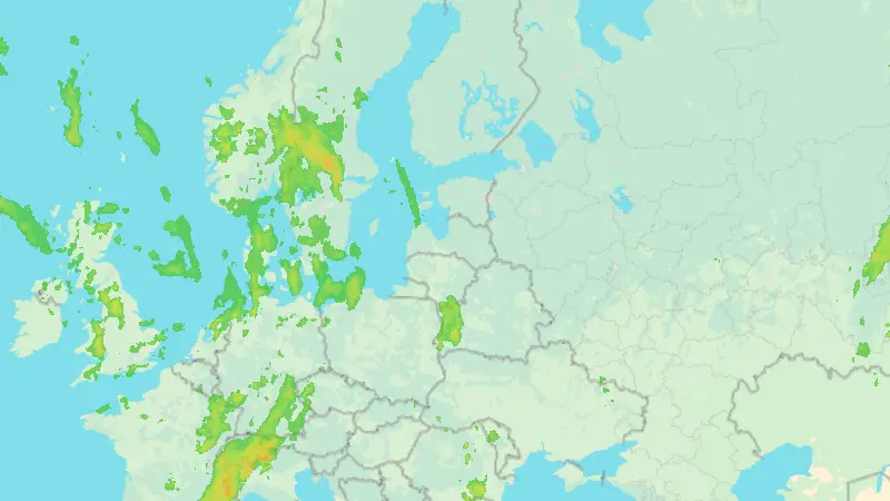 Srážky weather map