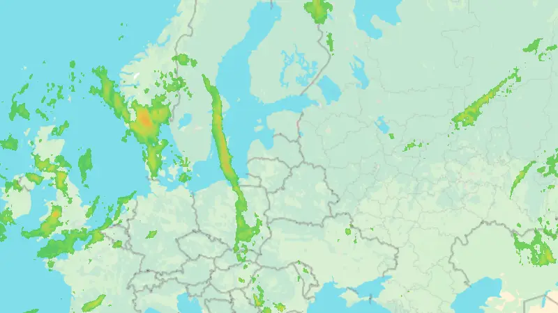 Precipitation weather map
