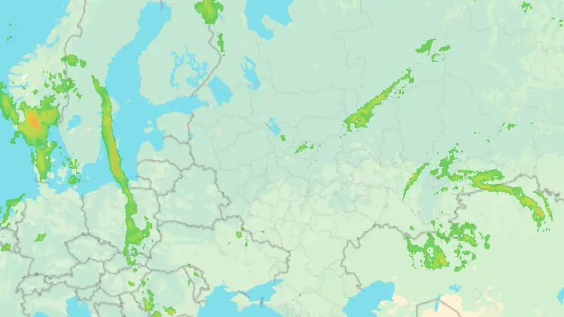 Precipitation weather map