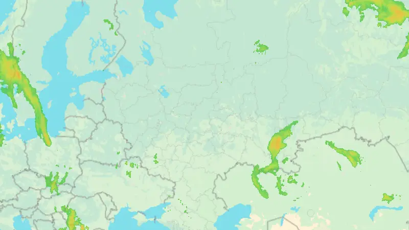 Precipitation weather map
