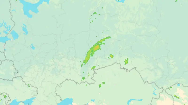 Precipitation weather map