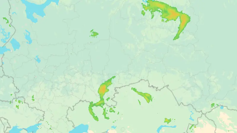 Precipitation weather map