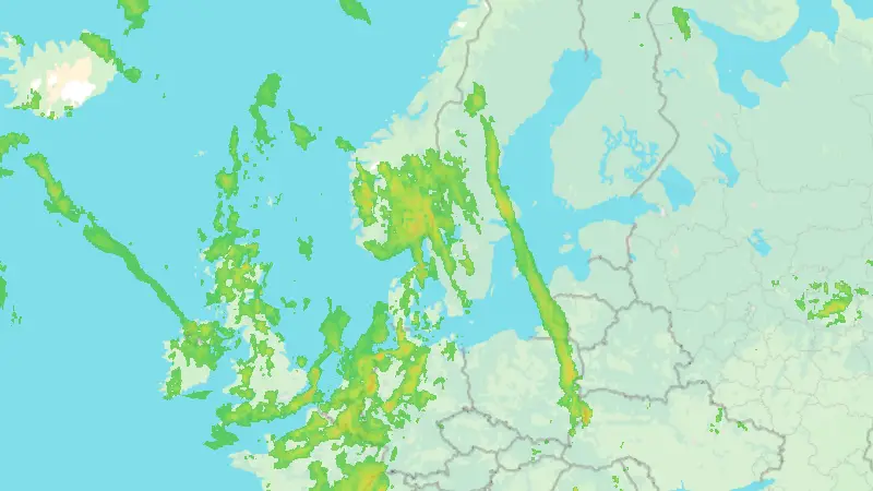 Precipitation weather map