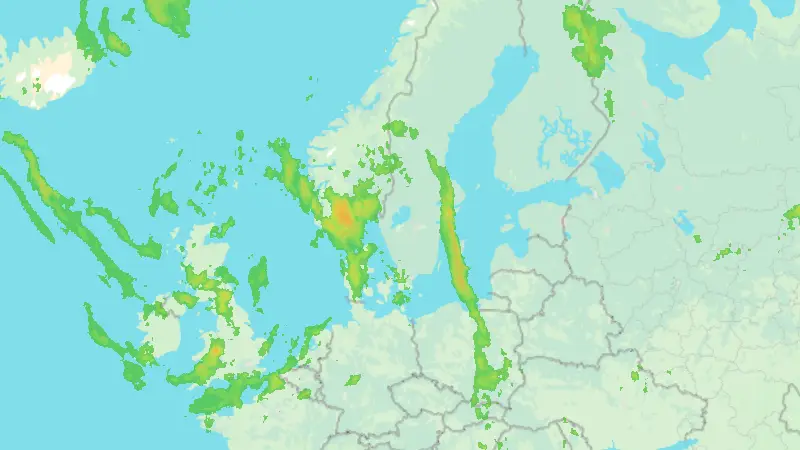 Nederbörd weather map