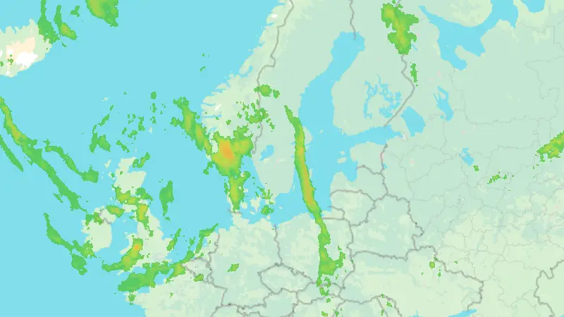 Nederbörd weather map