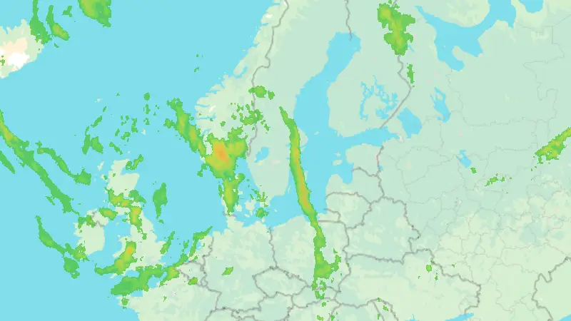 Precipitation weather map