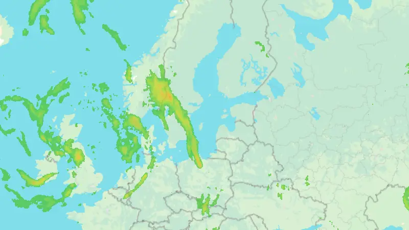 Precipitation weather map