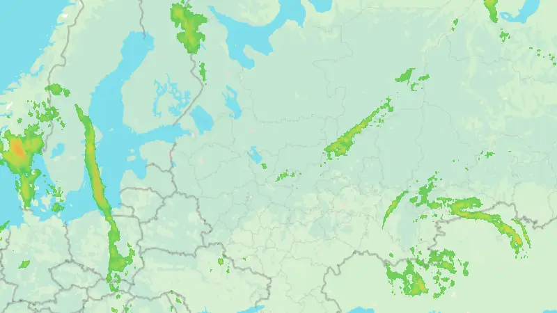 Precipitation weather map