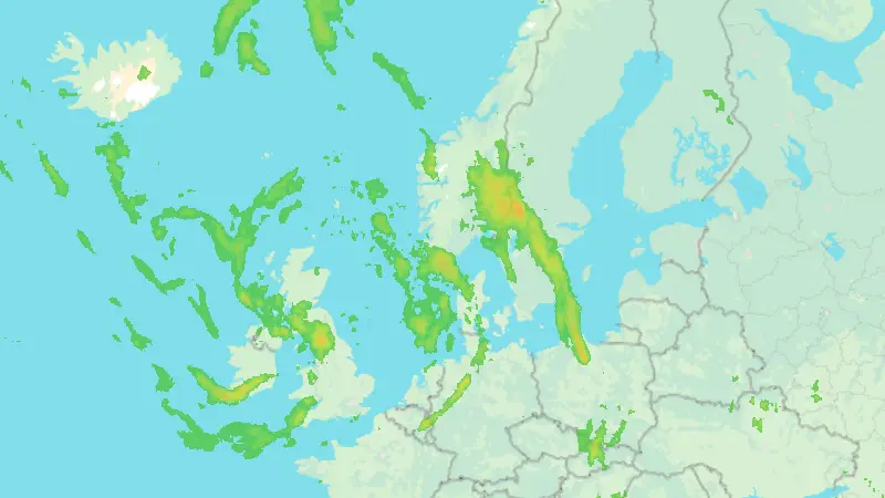 Precipitation weather map