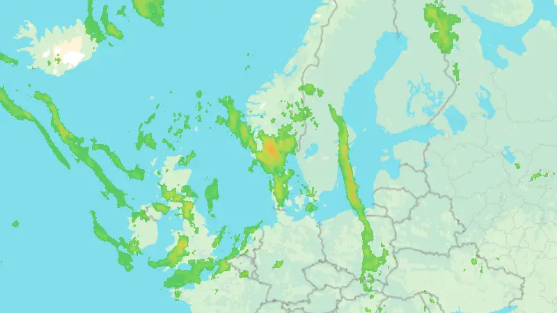 Precipitation weather map