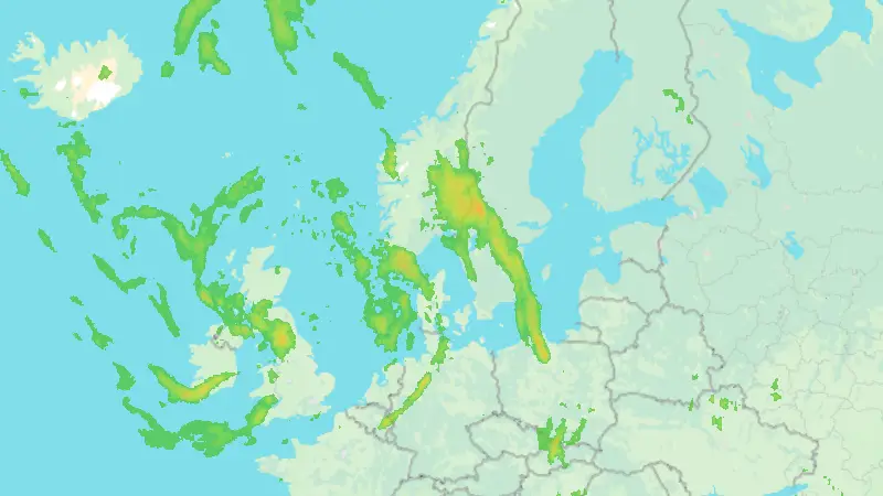 Precipitation weather map