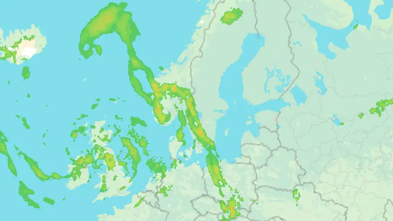 Precipitation weather map