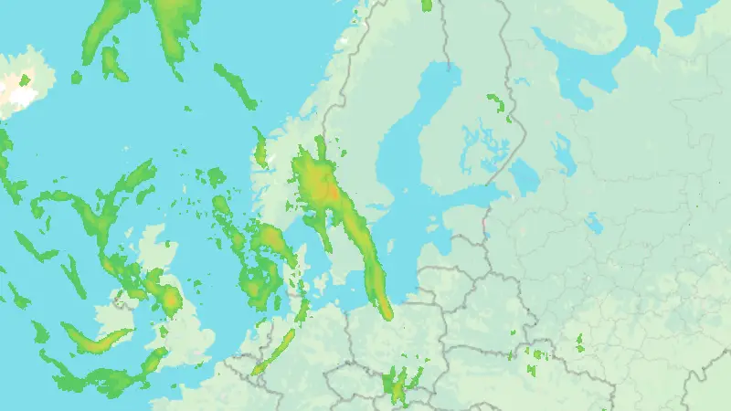 Precipitation weather map