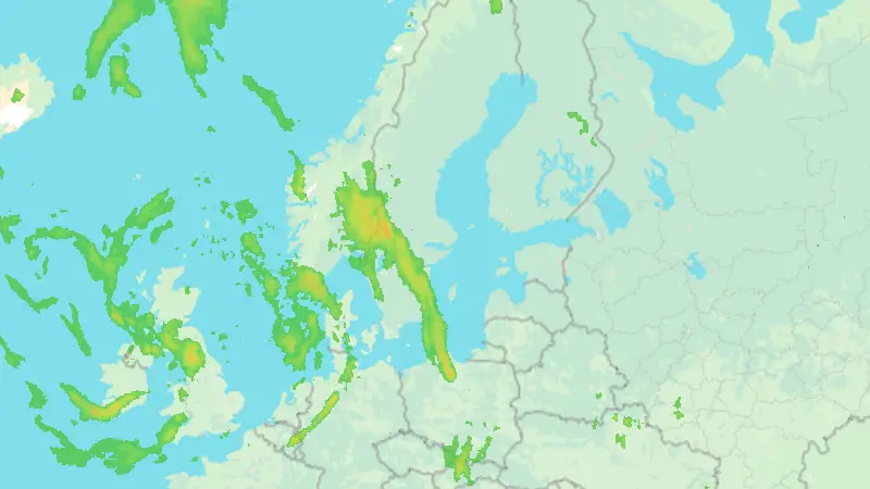 Nederbörd weather map