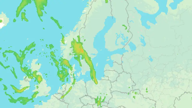 Nederbörd weather map