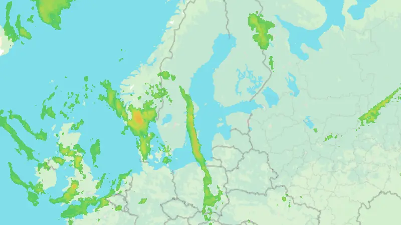Precipitation weather map