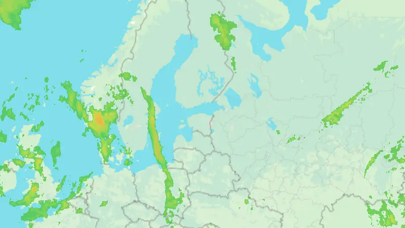 Precipitation weather map