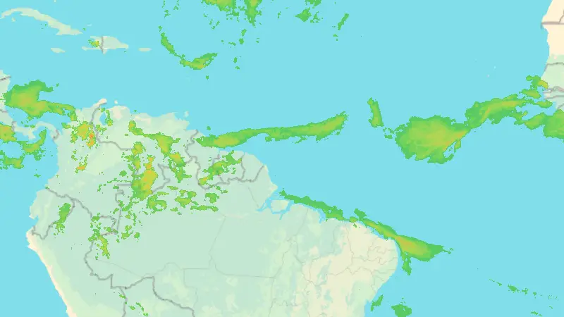 Srážky weather map