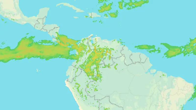 Srážky weather map