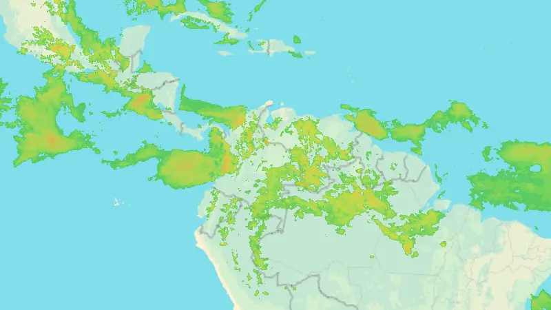 Precipitation weather map