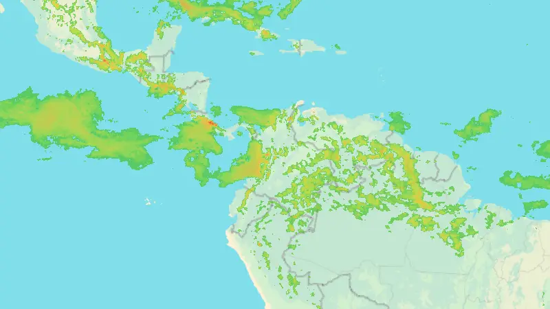 Precipitații weather map