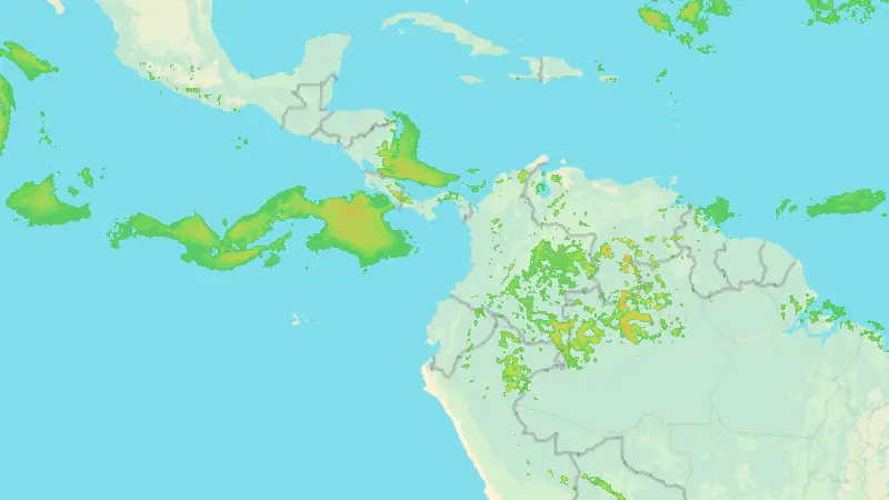 Srážky weather map