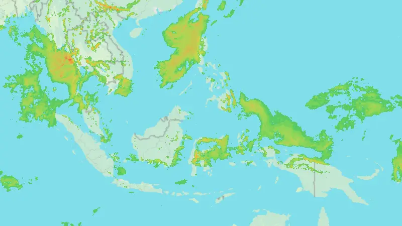 Precipitation weather map