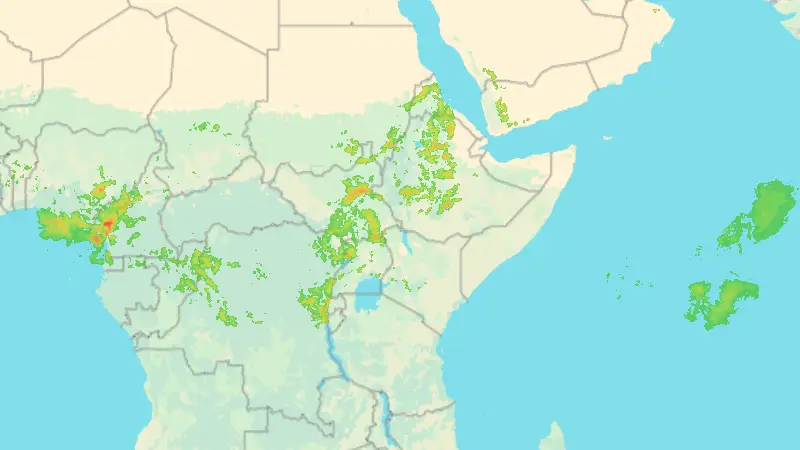 Srážky weather map