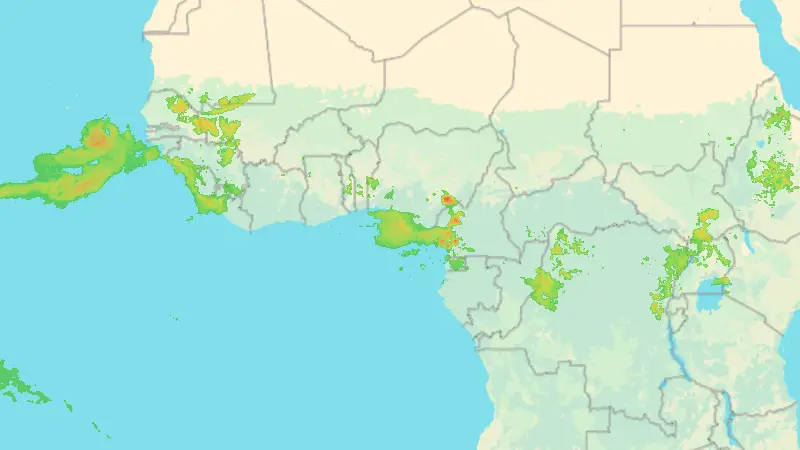 Precipitazioni weather map