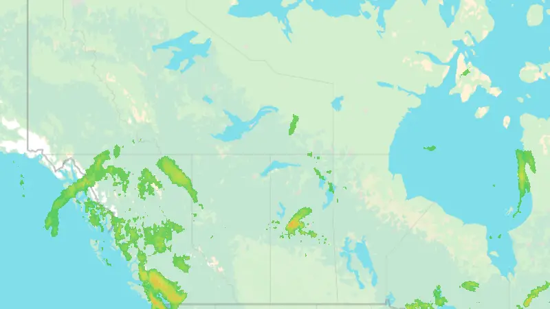 Precipitation weather map