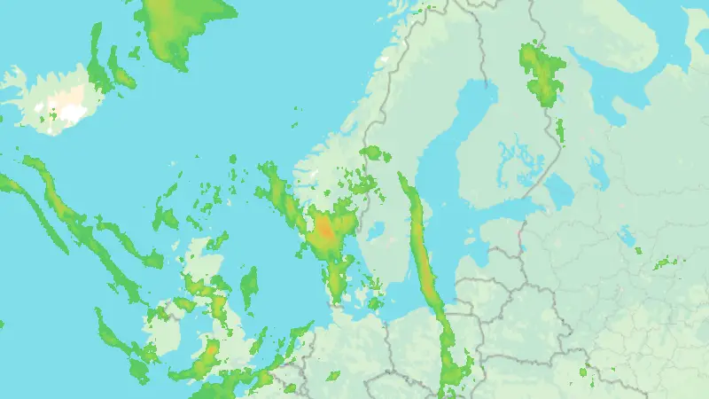Nedbør weather map