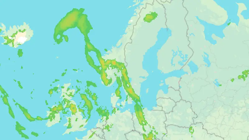 Precipitation weather map