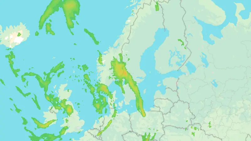 Precipitation weather map