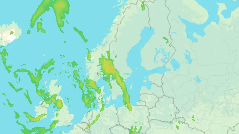 Nederbörd weather map