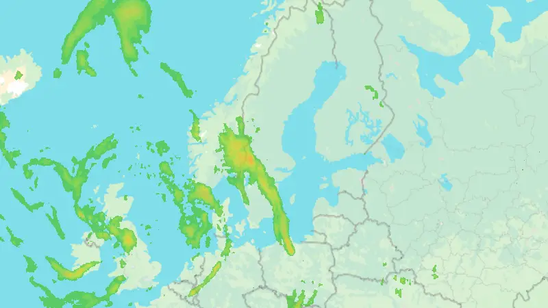 Precipitation weather map