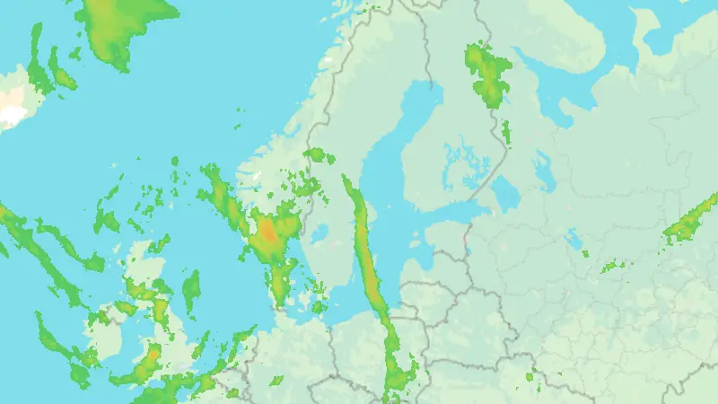 Precipitation weather map