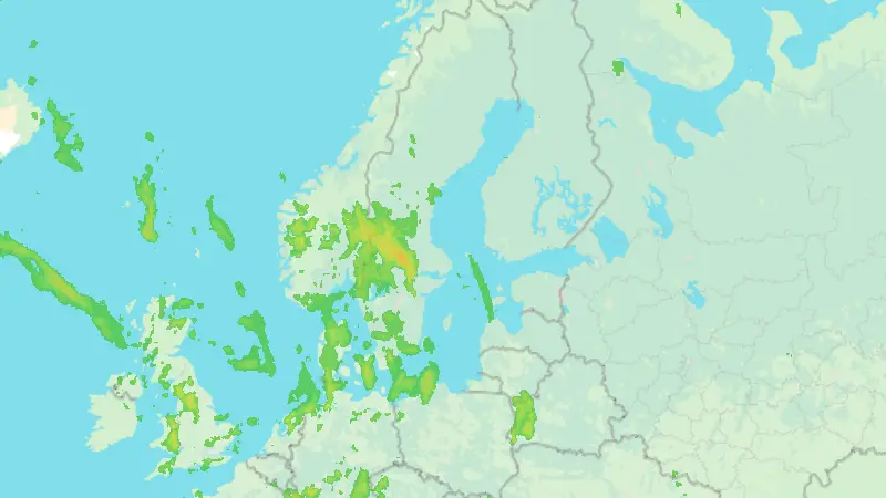 Precipitation weather map