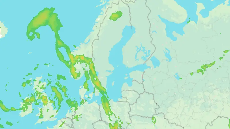 Nederbörd weather map