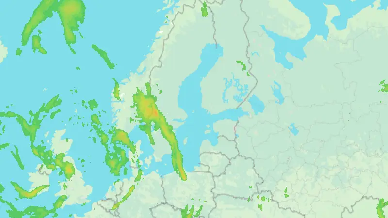 Precipitation weather map