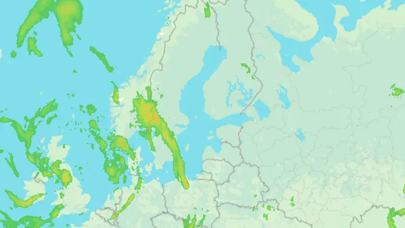 Precipitation weather map