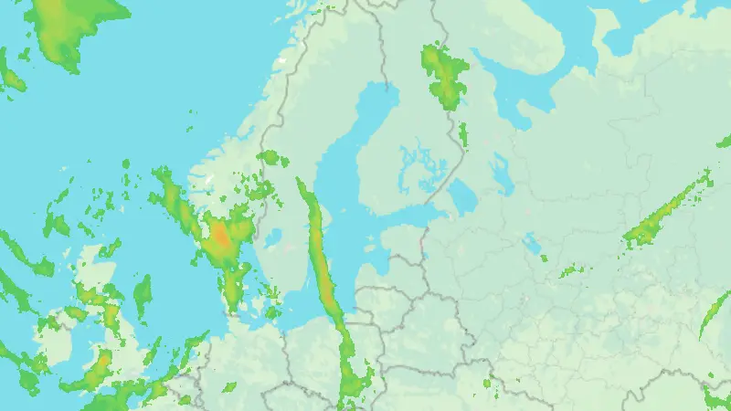 Precipitation weather map