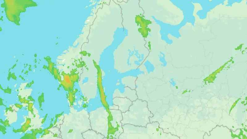Precipitation weather map